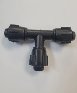 5/8" PowerLoc Tee for Irrigation Drip Tape. Pack of 5. - Picture 1 of 2
