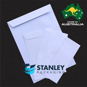 DL DLX C4 C5 C6 White 100GSM 90GSM 80GSM Envelopes Made in Australia - Picture 1 of 6