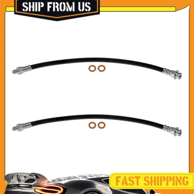 Brake Hose Front Dorman Set of 2 For AMC Ambassador 1960-1966 Ford F-1 1948-1952 - Image 1 of 4