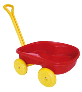 CARRETTO A QUATTRO RUOTE,GIOCATTOLO,ITALIANO,CM 93,CARRELLO,GIARDINO - Foto 1 di 1