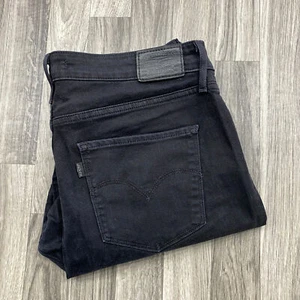 LEVI'S 721 High Rise Skinny Leg Stretch Black Denim Jeans Women's Size 32 Waist - Picture 1 of 11