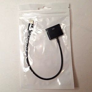 30-Pin Adapter Charging Data Sync Cable Connect iPod iPad Black - Photo 1 sur 4