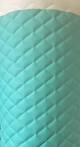 Mint PVC Foam backed faux leather quilted vinyl upholstery headboard automotive - Picture 1 of 2