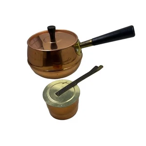 Copper Craft Guild Fondue Pot and Sterno/Candle Holder No Frame - Picture 1 of 9