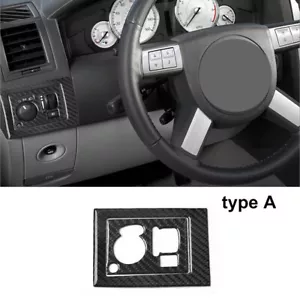 For Chrysler 300 2005-07 Carbon Fiber Car Dim Lights Control Cover Trim Type A - Picture 1 of 12