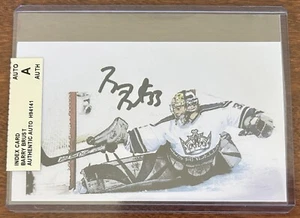 Barry Brust Signed Index Card Auto Autograph Los Angeles Kings **TOUGH** - Picture 1 of 1
