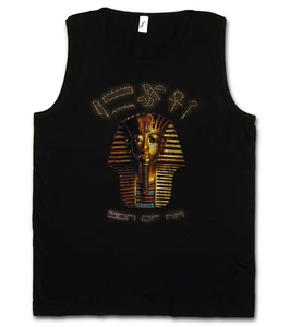 TUTANCHAMUN VINTAGE TANK TOP WESTE - Anubis Pharao Nofretete Echnaton Egypt Mummy - Bild 1 von 2