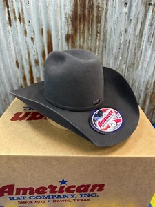 American Hat Co. 7X Steel Gray Self Buckle Felt Cowboy Hat 4.25" Brim * - Picture 1 of 1