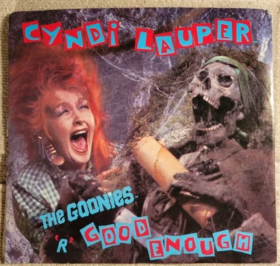 Cyndi Lauper "The Goonies 'R' Good Enough For Me / same" promo strong VG+ / VG - Image 1 of 4