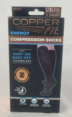 Copper Fit Energy Compression Socks L/XL For Men & Women - Image 1 of 4
