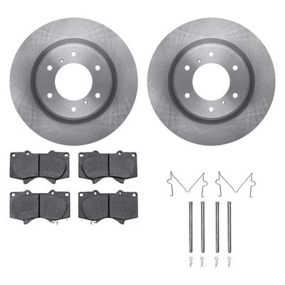 For Mitsubishi Montero 08-17 DFC Plain Front Brake Kit w Heavy Duty Brake Pads Foto 1 de 3
