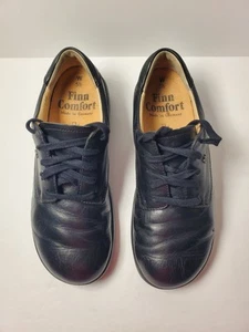 Finn Comfort Womens Finnamic Pretoria Black Walking Leather Shoe Sz 5.5 UK/ 8 US - Picture 1 of 15