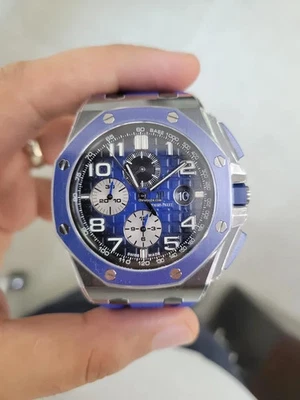 Audemars Piguet Royal Oak Offshore Blue Men's Watch - 26405CEOOA030CA01 - Image 1 of 4