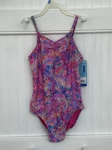 Girls Sz L (12-14) Speedo One-Piece Swimsuit; Multicolor - New - Picture 1 of 7