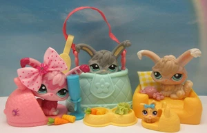 LITTLEST PET SHOP #993 1471 2132 LOTE DE CONEJITO ANGORA COMIDA PORTADOR ADOLESCENTE - Imagen 1 de 16