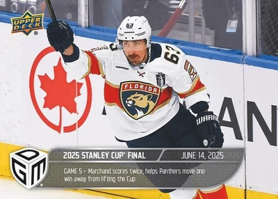 2024-25 Brad Marchand Upper Deck Game Dated Moments Limit to 599 #97 - Image 1 of 2