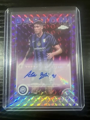 2024-25 TOPPS Chrome Soccer Alessandro Bastoni /75 Auto - Image 1 of 3