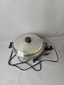 Vintage Saladmaster Edelstahl Ölkern 10" elektrische Pfanne 7817 getestet funktioniert - Bild 1 von 8