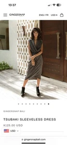 Gingersnap Bali Woman’s Tsubaki Sleeveless Dress Small - Picture 1 of 8