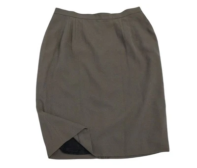 Travis Ayers Womens Gray Pencil Skirt 18W Back Vent Lining Mid-Length Classic - Image 1 of 4