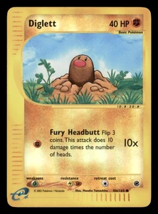 Moderately Played Diglett 106/165 Reverse Holo Expedition Base Set Common - Picture 1 of 2