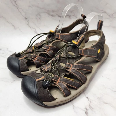 Туристические сандалии Keen Newport H2 коричневые замшевые с закрытым носком водонепроницаемые мужские 12 - Изображение 1 из 4