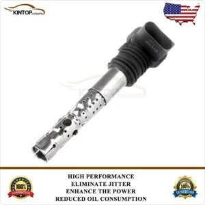 Ignition Coil For Audi A4 Quattro TT 1.8L 2001-2005 A3 1998-2004 - Picture 1 of 5