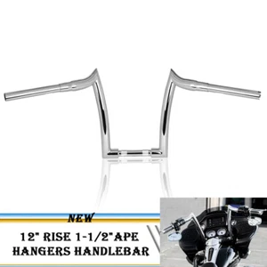 12'' Rise Ape Hanger Handlebar Fit For Yamaha VMax1200 VMax1700 - Picture 1 of 11
