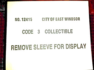 Code 3 City of East Windsor GMC Suburban Rescue Squad U-142 Case #12415