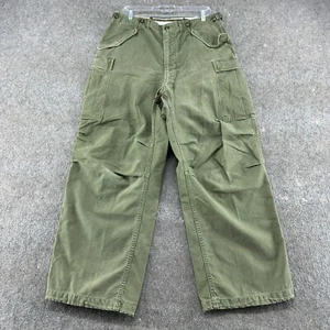 VINTAGE US Army Hose Medium Short 34x29 grün Cargo Feldhose M51 1951 50er - Bild 1 von 9