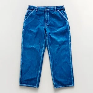 Jeans Carhartt uomo 38x30 Act blu B13-DST falegname larghi vestibilità originale - Foto 1 di 12