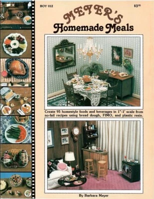 Libro de instrucciones de comidas caseras Meyer's miniatura para casa de muñecas BOY012 Foto 1 de 2