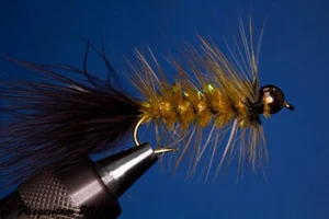 Fliegentom Streamer 3 piéces Wooley Bugger avec perle sur la tête - Photo 1/3