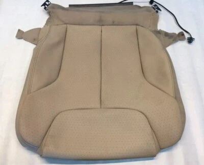 Volkswagen Passat B6 Seat Bottom Cover Beige Vinyl OEM 2005-10, 3C0881406 - Image 1 of 4