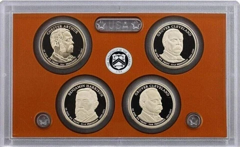 2012 S Presidential Dollar Proof Set 4 Coins -  No Box or Coa Cover