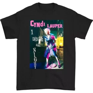 Cyndi Lauper I Drove All Night album T-shirt Black Cotton S-345XL - Picture 1 of 6