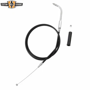 98cm & Free 12cm Black Vinyl Throttle Cable Fit For Harley Touring FL 2002-2007 - Picture 1 of 10