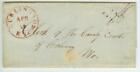 1848 Burlington Kentucky cds on folded letter from H. Foster to Fulton Missouri