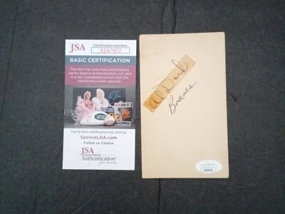 Al Dark Signed Vintage Government Postcard JSA COA Atlanta Braves Baseball # - Image 1 of 3