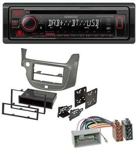 Kenwood MP3 CD USB Bluetooth DAB Autoradio für Honda Jazz (ab 2009) - silber - Bild 1 von 6