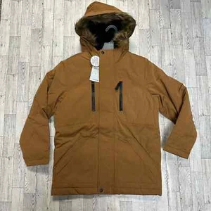 Swiss Tech | Youth Shell Winter Parka Jacket | Size Large | Tan - Picture 1 of 13