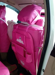 Hello Kitty Seatback (back of front seat) Cover with pockets, official Kitty - Bild 1 von 3