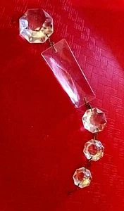 Five-Part Crystal Glass Drop Prism, Chandelier Light Fixture, 6.5", 32 Available - Picture 1 of 7