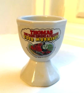 Vintage Thomas the Tank Engine & Friends Good Morning Vintage Egg Cup 1980s - Picture 1 of 4