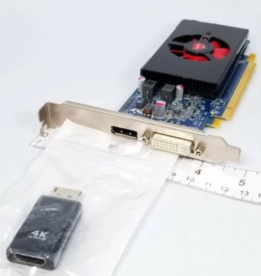 AMD HD 7570 1GB GDDR5 DVI DisplayPort HDMI Dual Monitor Windows 10 Video Card  - Image 1 of 4