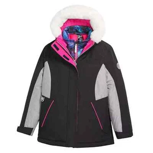 NEW Girl Pink/Black ZeroXposur Girls 3 in 1 Heavyweight System Jacket SMALL 4-5 - Picture 1 of 8