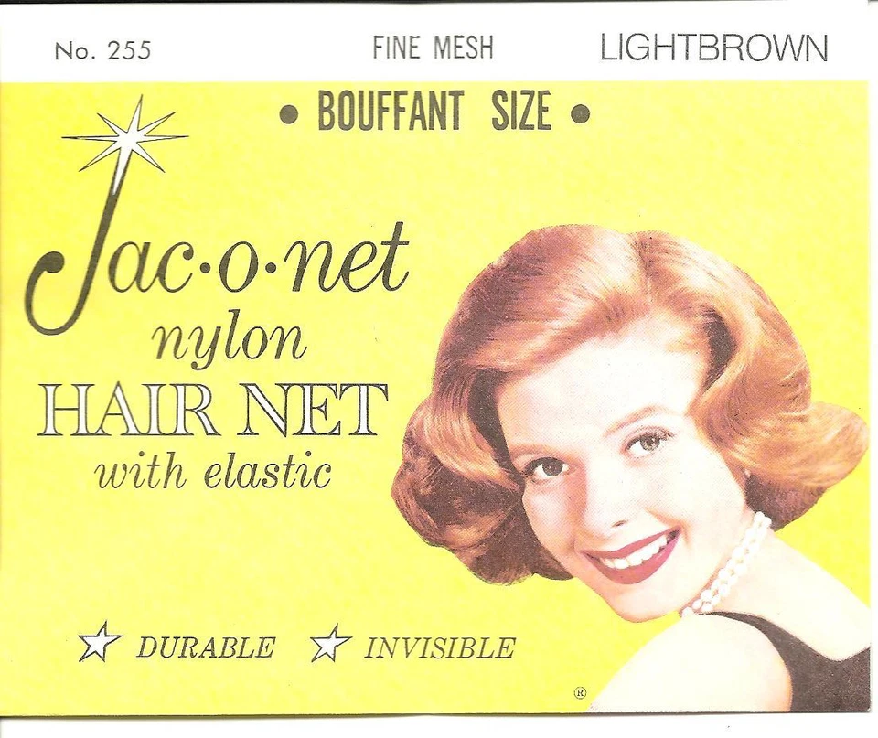 Red de pelo de nailon Jac O Net 255 TAMAÑO con malla fina elástica marrón claro Foto 1 de 1