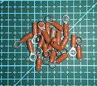 20 X Brown 3.6Mm/0.14" Insulated Copper Ring Crimp With 0.79Mm/0.03" Cable Hole.