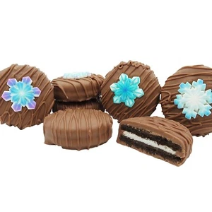 Philadelphia Candies Winter Snowflake Asst Milk Chocolate Covered OREO® Cookies - Picture 1 of 7
