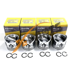 New 4 pcs Piston Kit For Isuzu D201 Engine - Picture 1 of 5